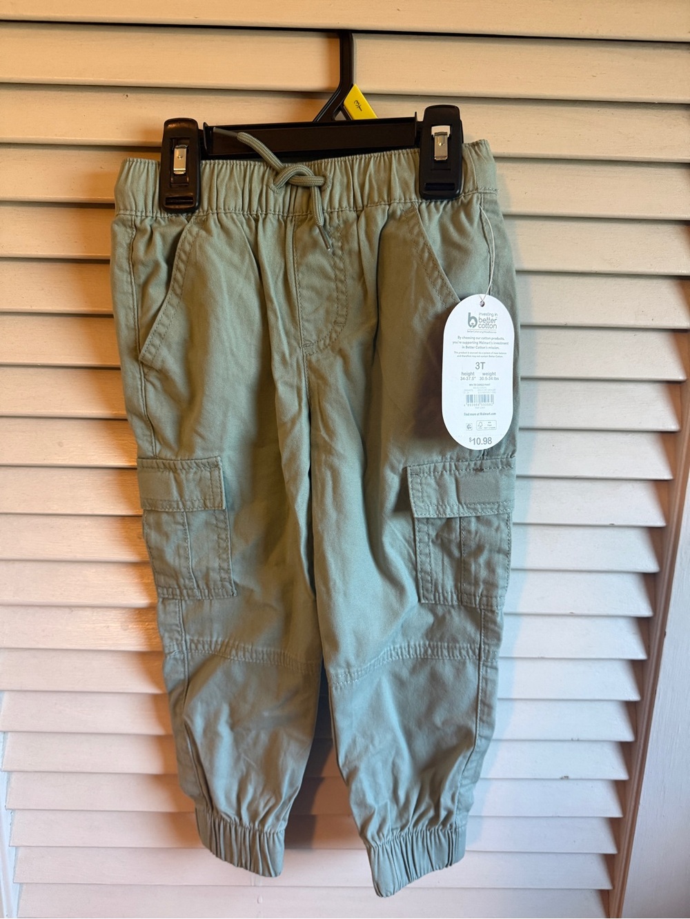 wonder nation Sage Green Cargo Jogger Pants